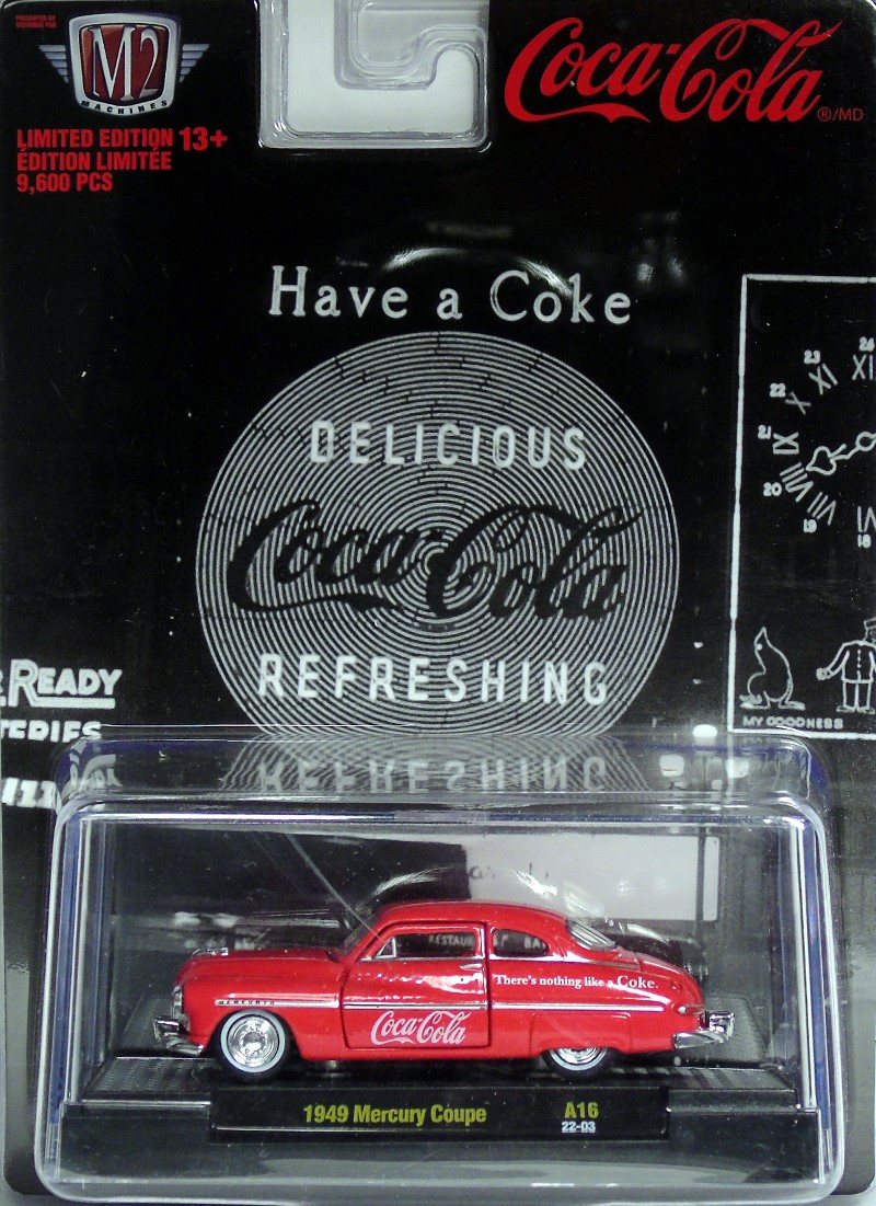 M2 Machines Coca Cola Release A16 1949 Mercury Coupe